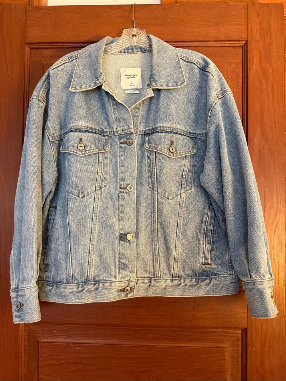 Abercrombie & Fitch Light Blue Denim Jean Jacket